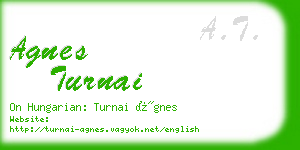 agnes turnai business card